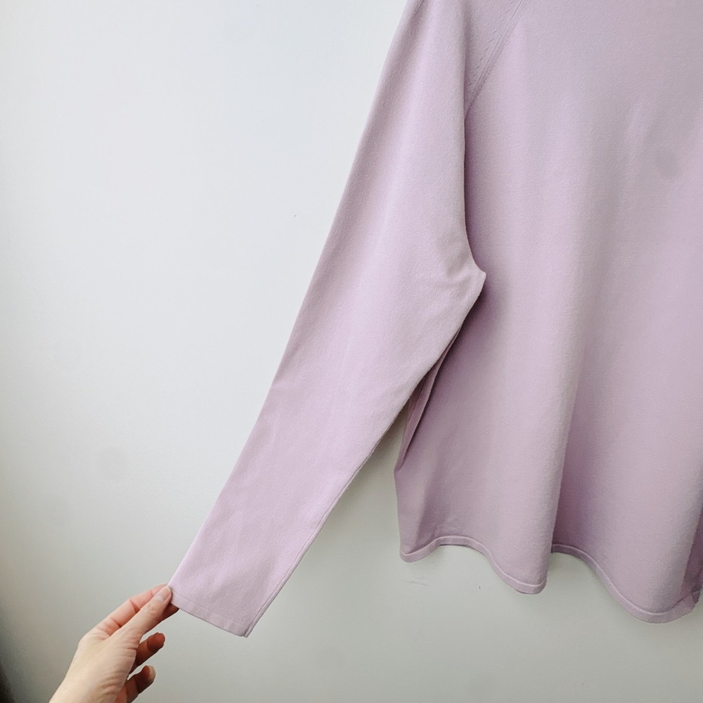 Per Se Carlisle Sweater Top Womens XL Purple Minimalist Soft Girl Office Capsule - Picture 5 of 9